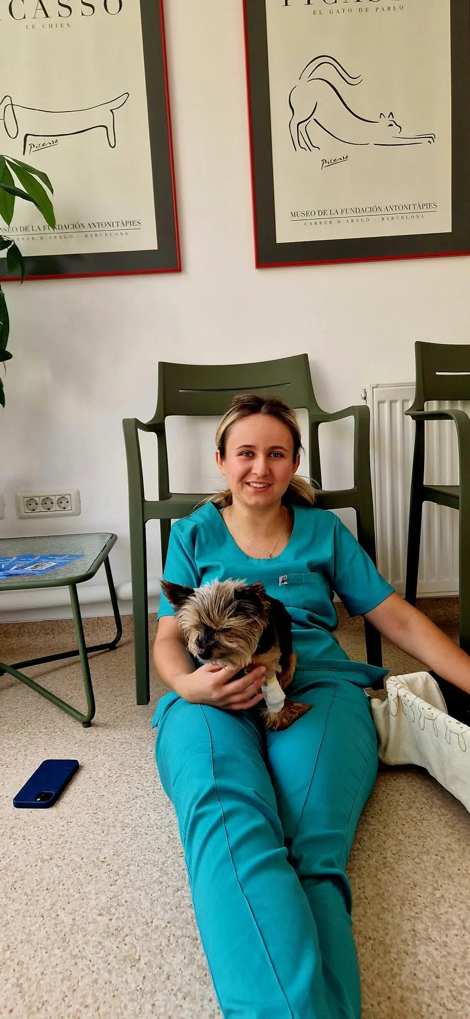 Un moment de răsfăț cu o pacientă